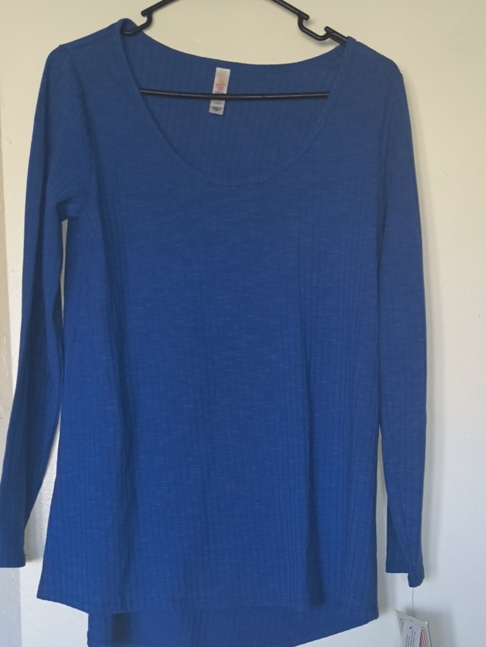 LuLaRoe Long Sleeve Scoop Neck Top SMALL can fit large
